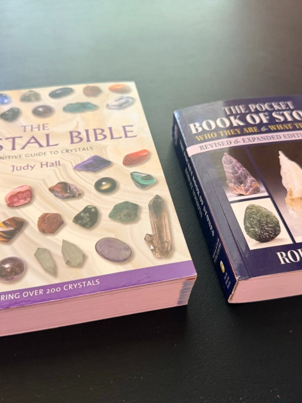 The Crystal Bible Judy Hall + Pocket Book of Stones Simmons Crystal Book Set